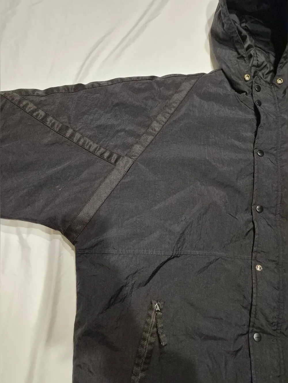 Vintage 1990s Nike Big Swoosh Quilted Puffer Jacket - Men's Large
